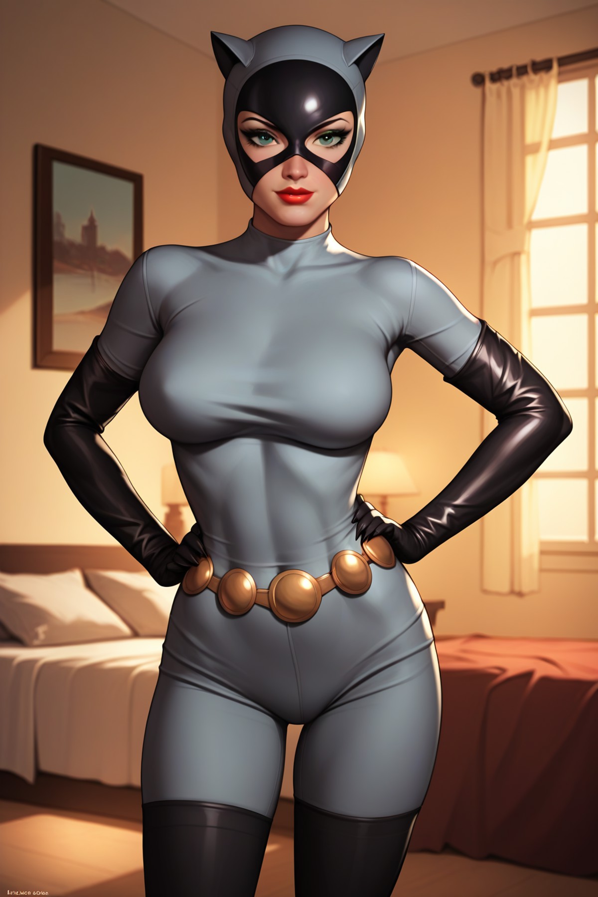 AI绘画StableDiffusion带信息样图（civitai.com站精选）-卡通猫女