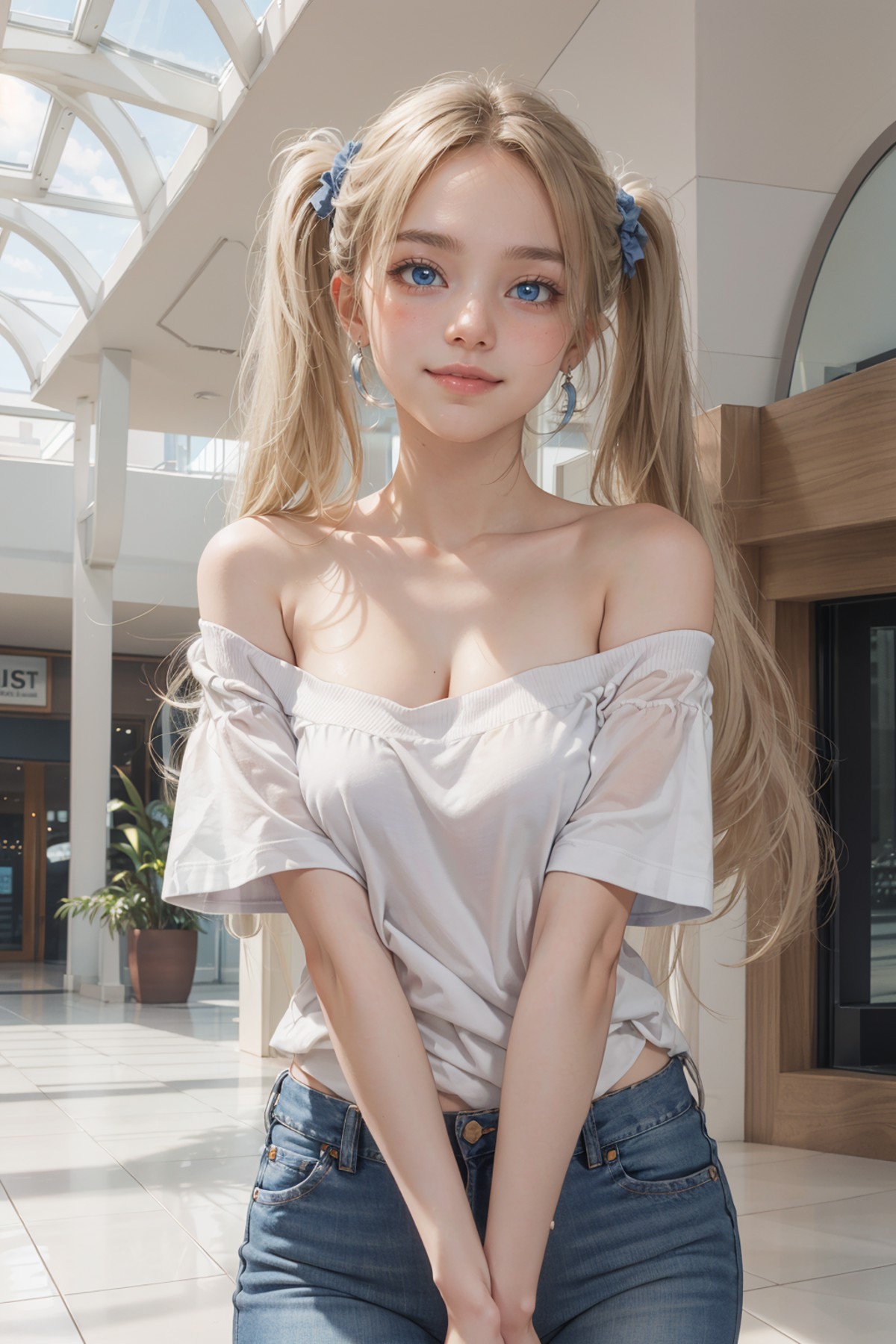 AI绘画StableDiffusion带信息样图（civitai.com站精选）-双马尾金发少女