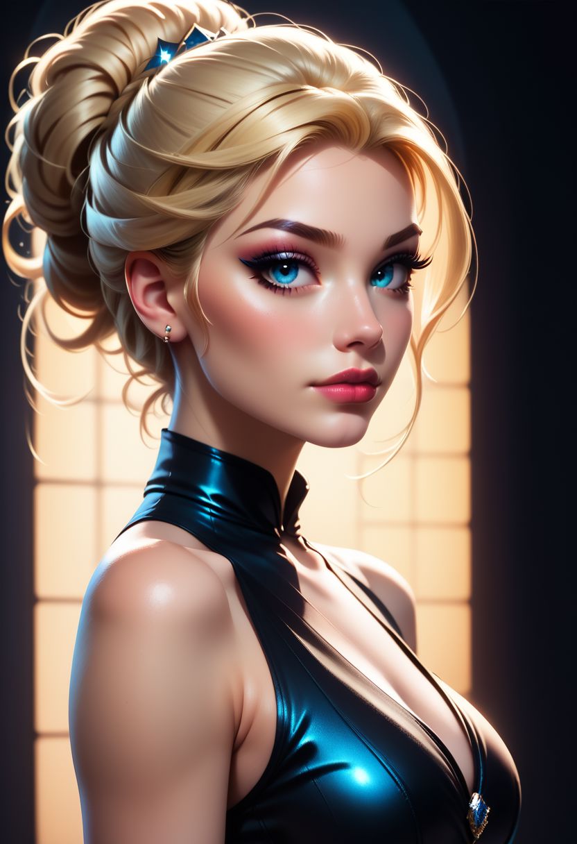 AI绘画StableDiffusion带信息样图（civitai.com站精选）-漂亮的金发美女