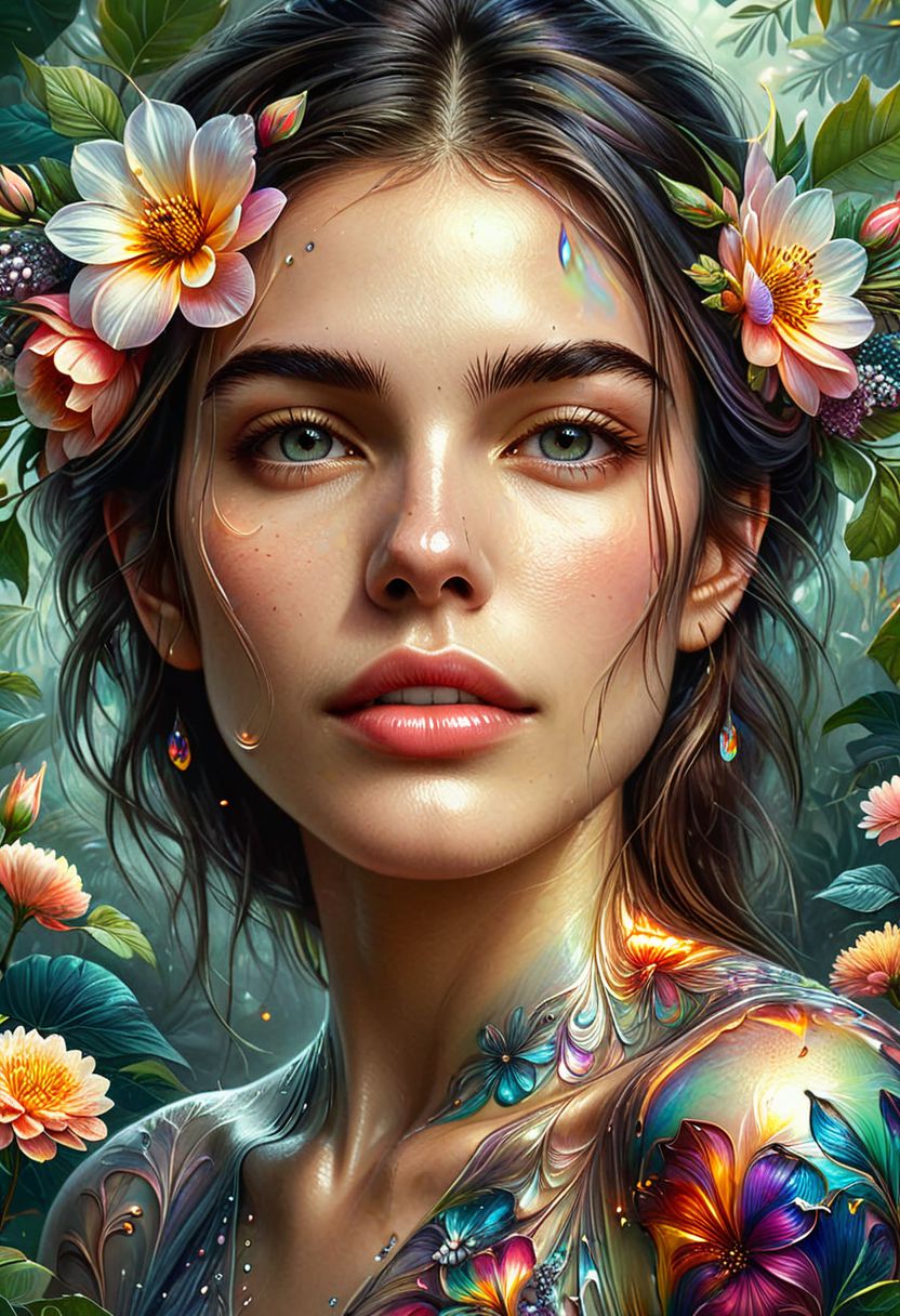 AI绘画StableDiffusion带信息样图（civitai.com站精选）-鲜花与美女