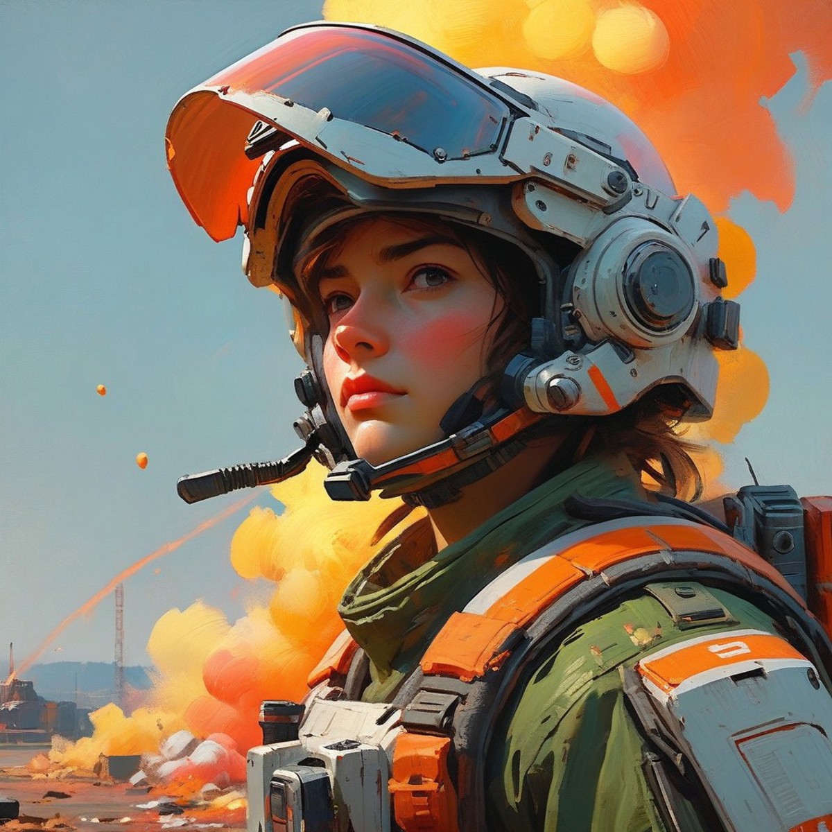 AI绘画StableDiffusion带信息样图（civitai.com站精选）-机甲女战士