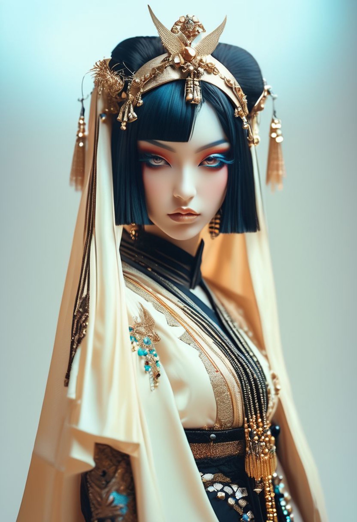 AI绘画StableDiffusion带信息样图（civitai.com站精选）-华丽服饰的女人