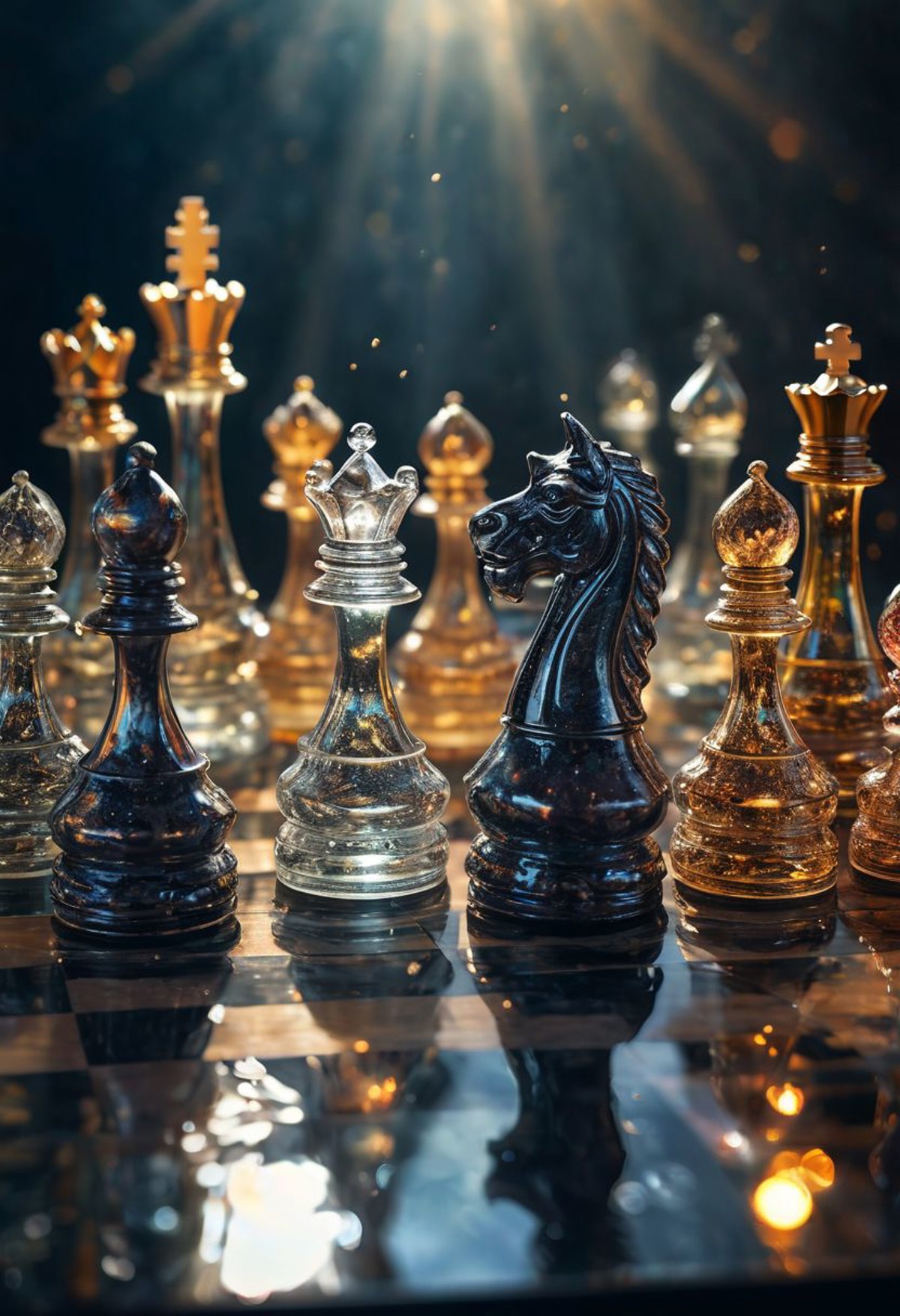AI绘画StableDiffusion带信息样图（civitai.com站精选）-水晶国际象棋