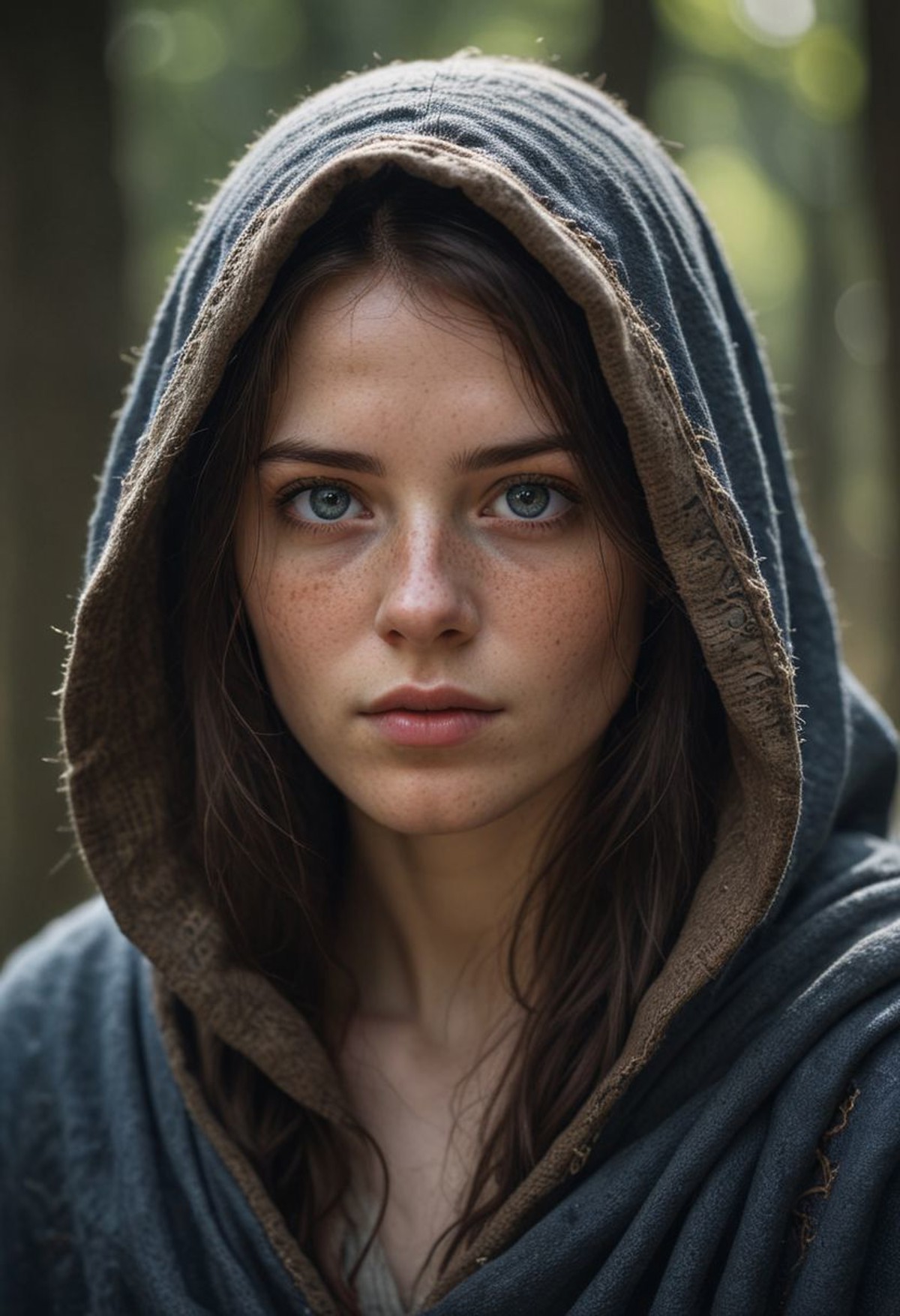 AI绘画StableDiffusion带信息样图（civitai.com站精选）-穿着粗布套衫的女人