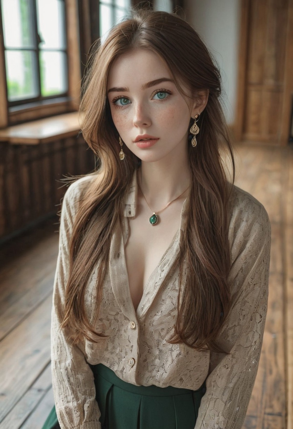 AI绘画StableDiffusion带信息样图（civitai.com站精选）-又纯又欲的雀斑少女