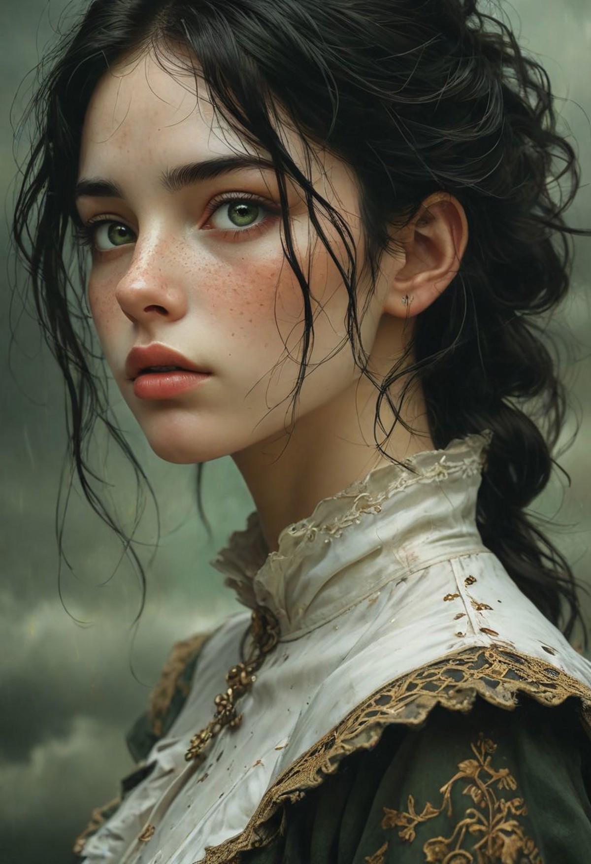 AI绘画StableDiffusion带信息样图（civitai.com站精选）-雀斑古装西女