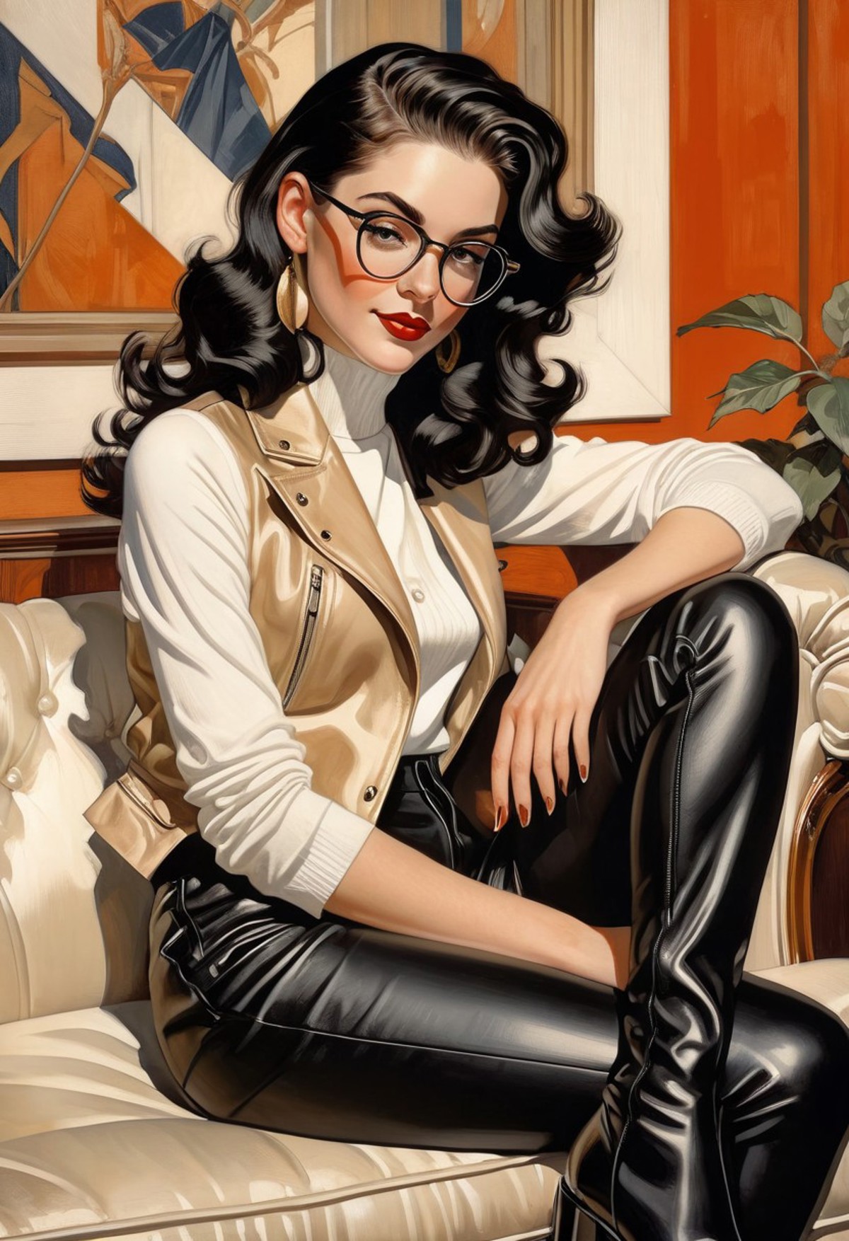 AI绘画StableDiffusion带信息样图（civitai.com站精选）-油画美人