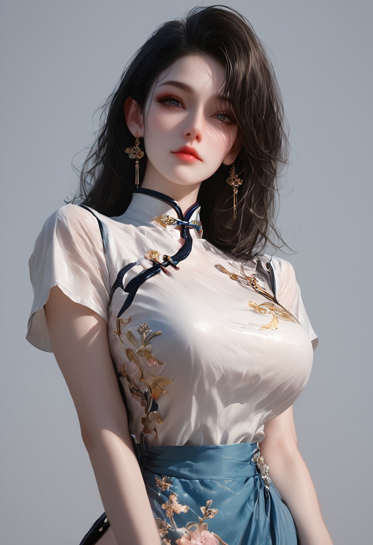AI绘画StableDiffusion带信息样图（civitai.com站精选）-旗袍美女