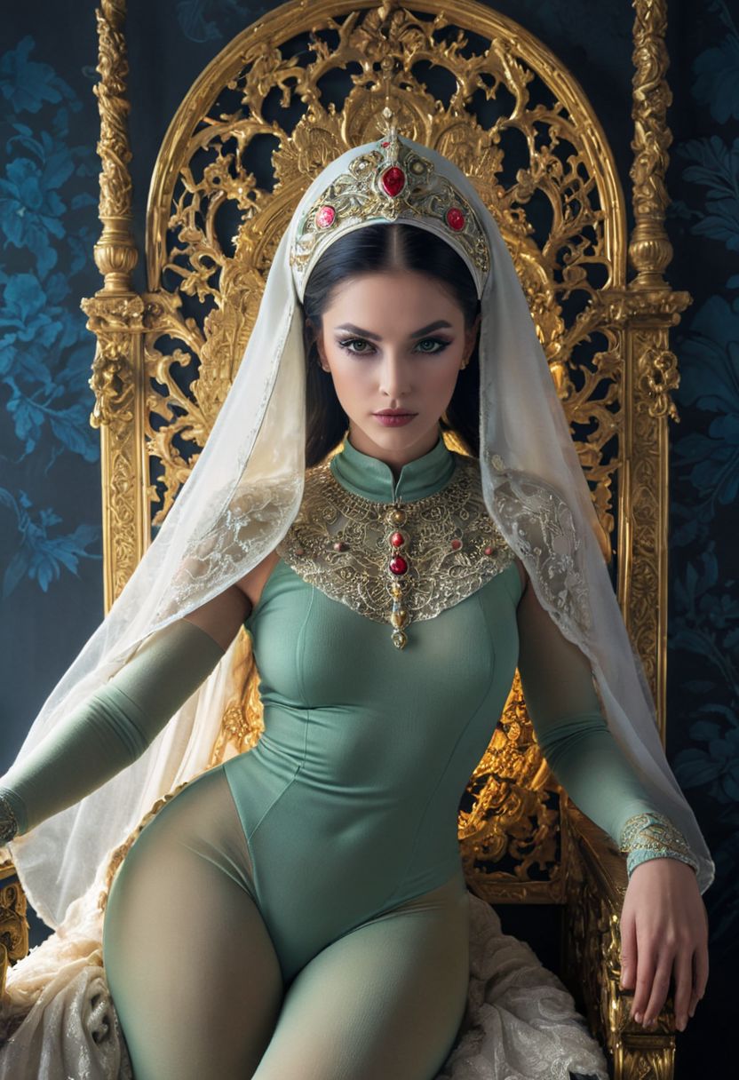 AI绘画StableDiffusion带信息样图（civitai.com站精选）-绿丝中东美女