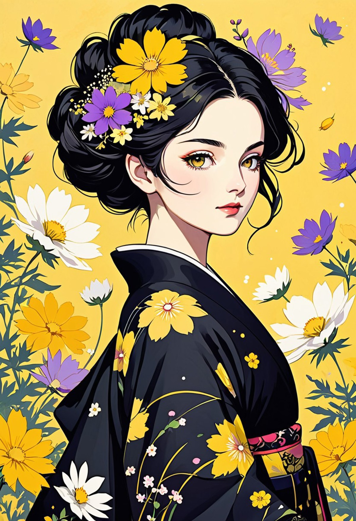 AI绘画StableDiffusion带信息样图（civitai.com站精选）-小日子的和服少女