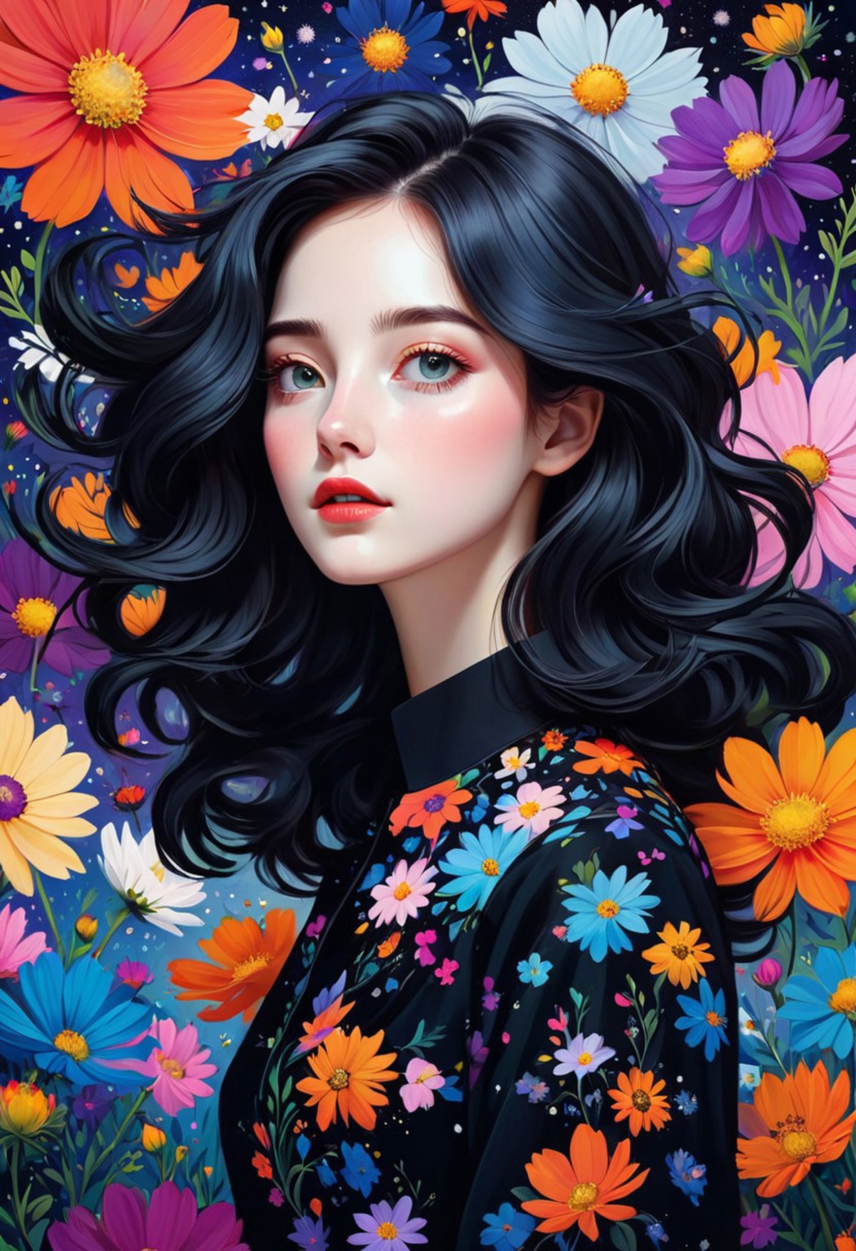 AI绘画StableDiffusion带信息样图（civitai.com站精选）-花季少女
