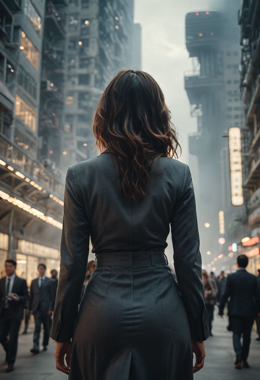 AI绘画StableDiffusion带信息样图（civitai.com站精选）-站在大街中央的女人