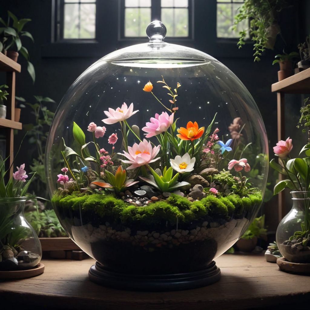 AI绘画StableDiffusion带信息样图（civitai.com站精选）-鲜花水缸