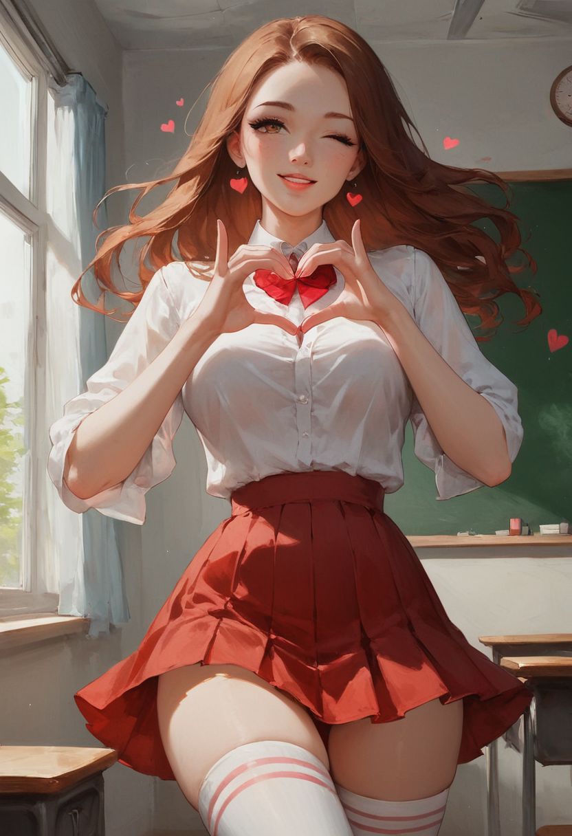 AI绘画StableDiffusion带信息样图（civitai.com站精选）-短裙白丝性感小姐姐