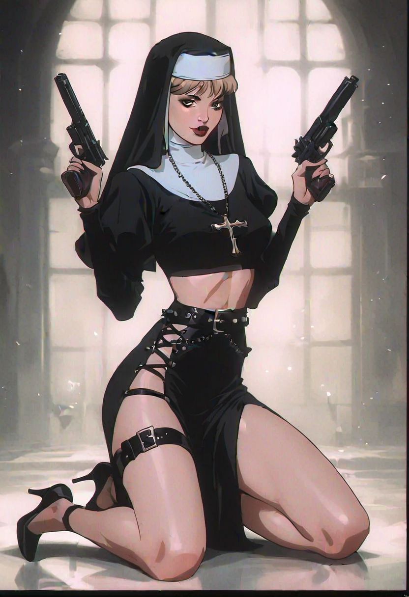 AI绘画StableDiffusion带信息样图（civitai.com站精选）-修女也疯狂
