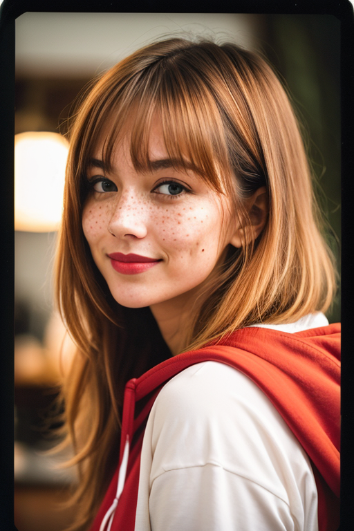 AI绘画StableDiffusion带信息样图（civitai.com站精选）-金发雀斑少女
