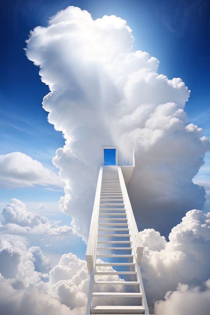 AI绘画StableDiffusion带信息样图（civitai.com站精选）-通往天国的阶梯