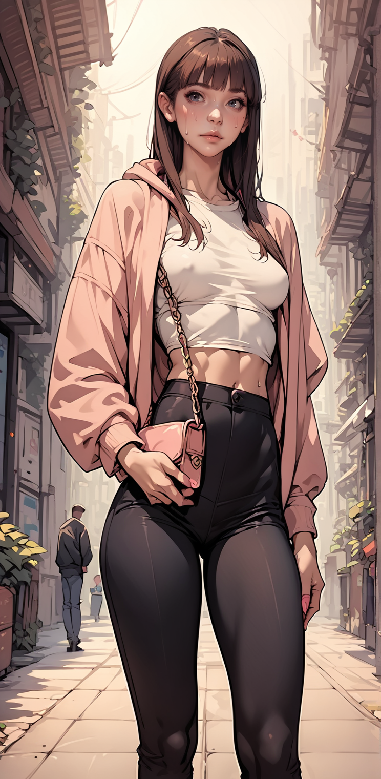 AI绘画StableDiffusion带信息样图（civitai.com站精选）-穿紧身衣裤的女孩