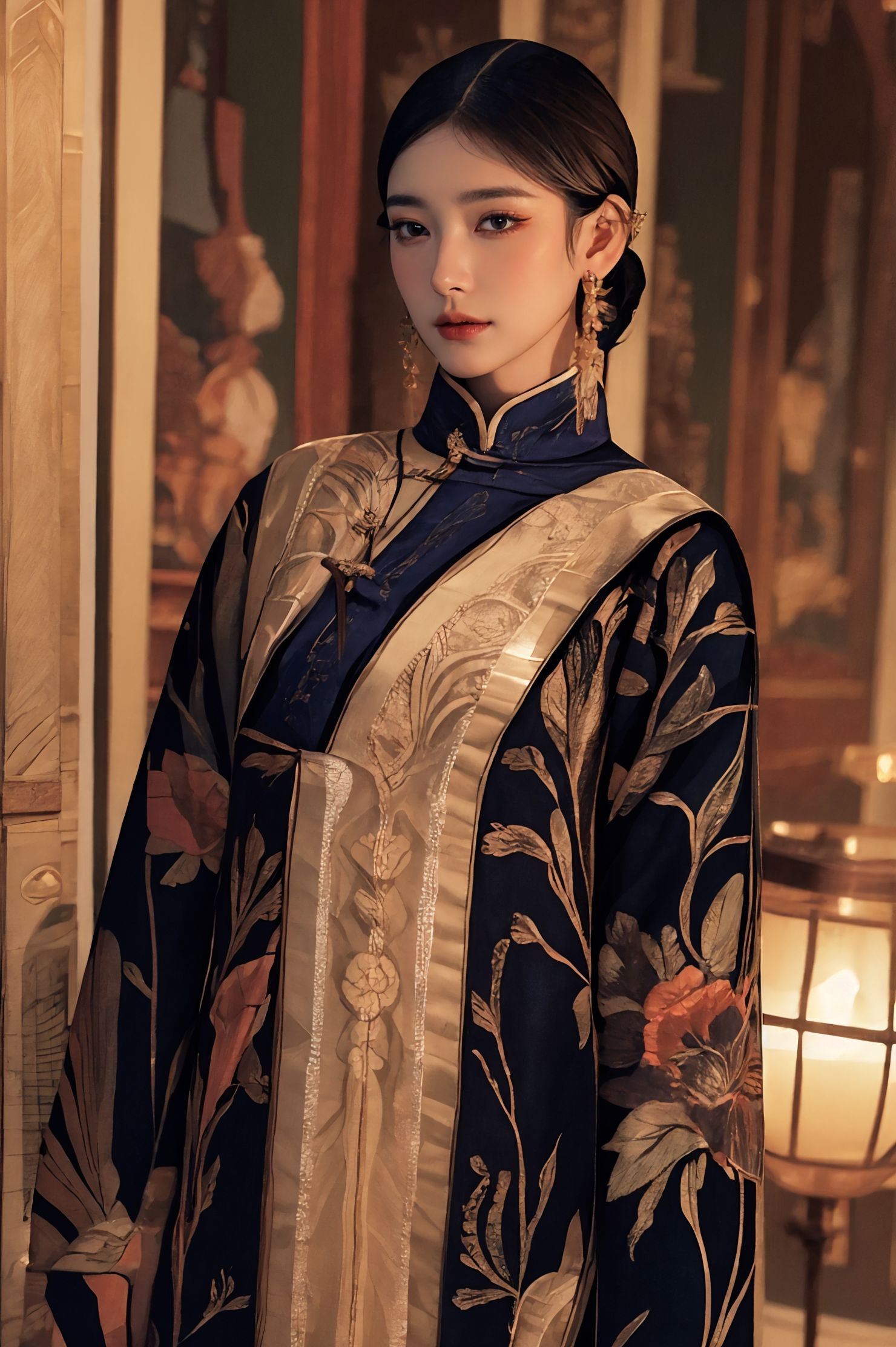 AI绘画StableDiffusion带信息样图（civitai.com站精选）-新中式汉服少女