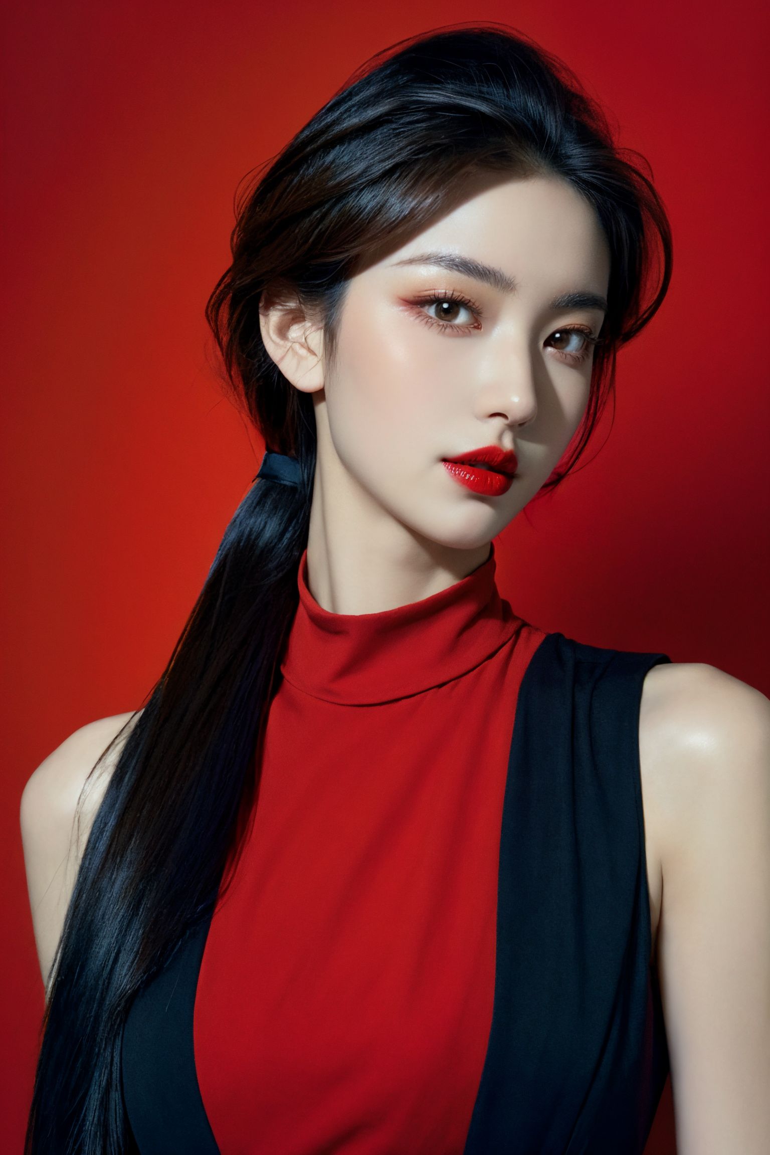 AI绘画StableDiffusion带信息样图（civitai.com站精选）-红衣少女