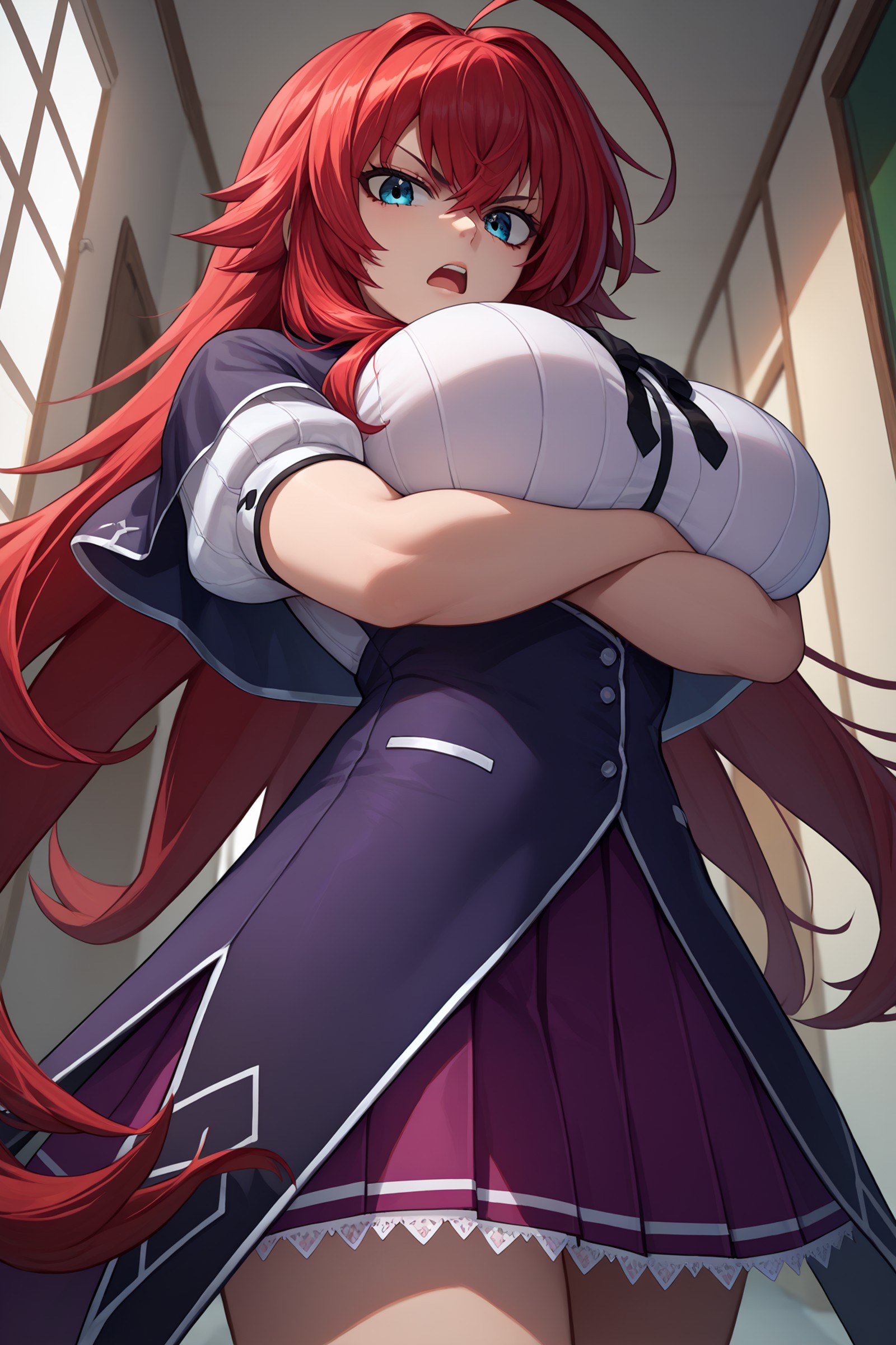 AI绘画StableDiffusion带信息样图（civitai.com站精选）-红发动漫少女