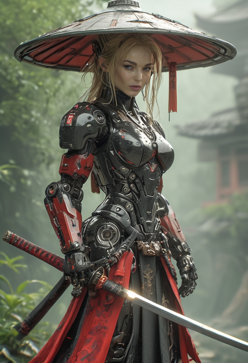 AI绘画StableDiffusion带信息样图（civitai.com站精选）-机械女武士