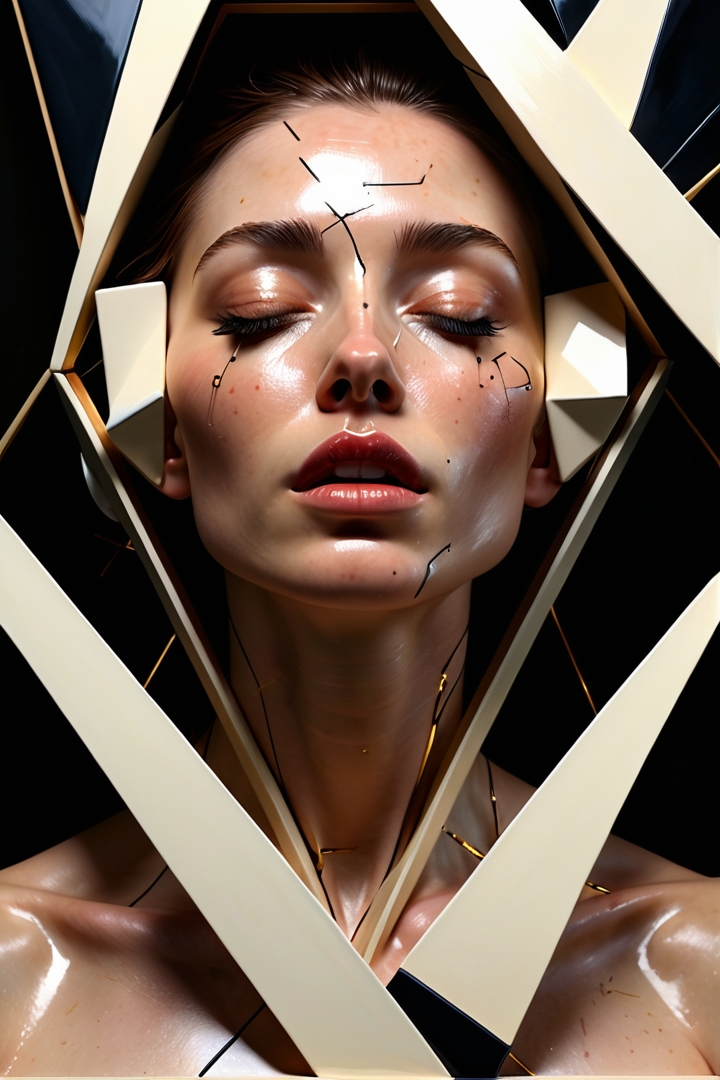 AI绘画StableDiffusion带信息样图（civitai.com站精选）-闭着眼睛的女人