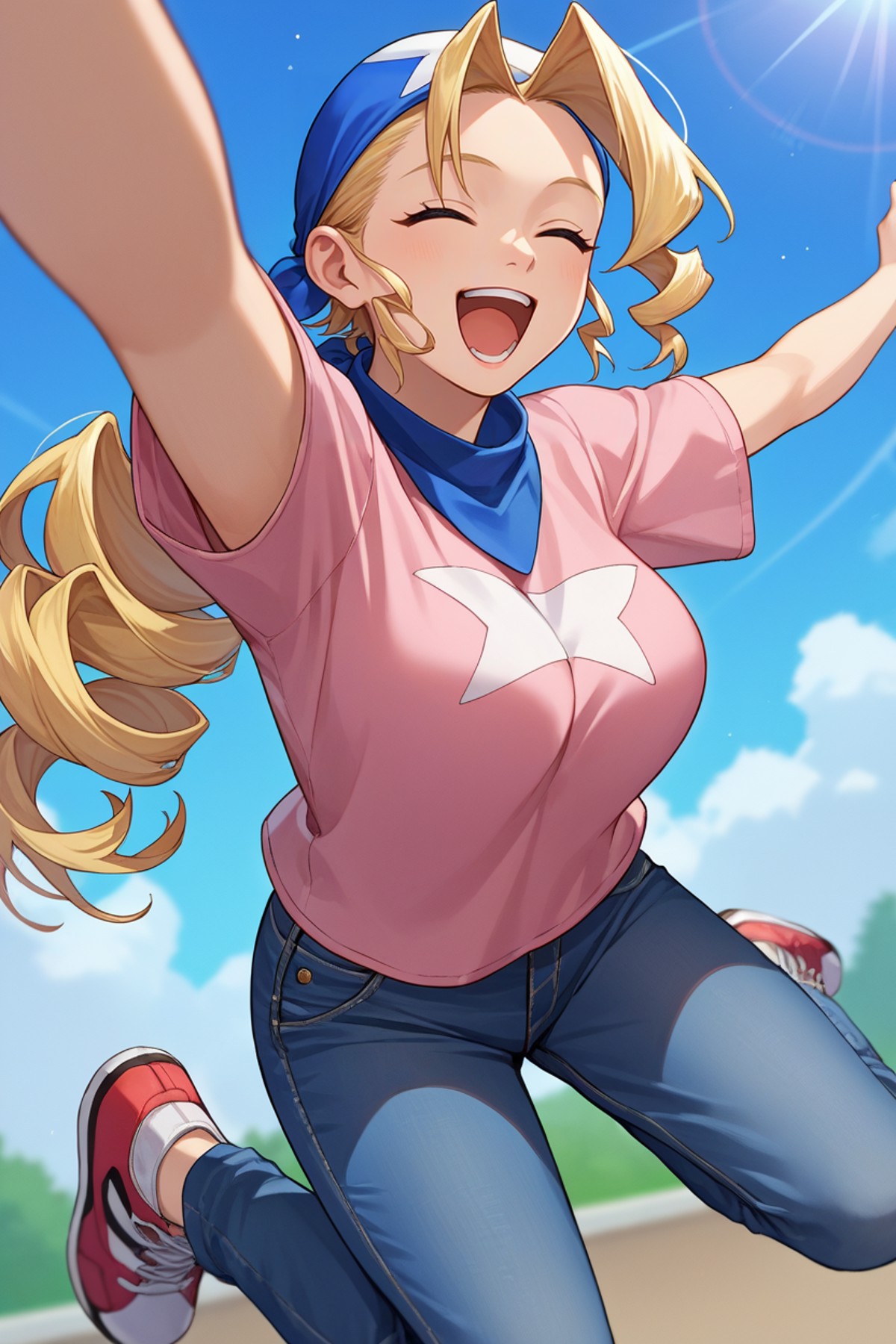 AI绘画StableDiffusion带信息样图（civitai.com站精选）-开心的动漫少女