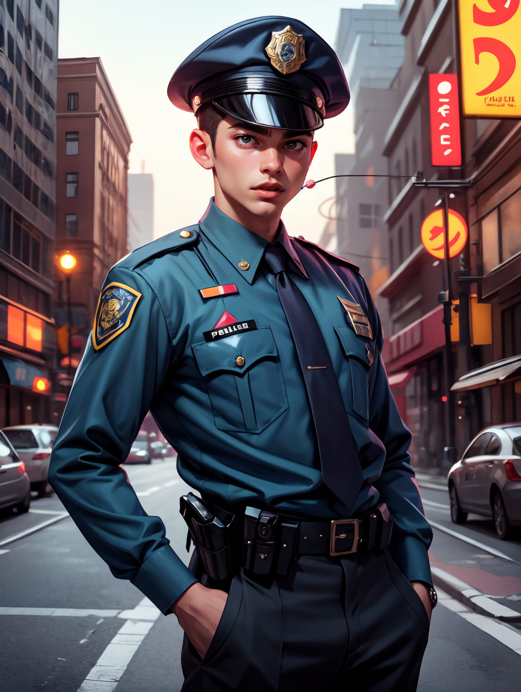 AI绘画StableDiffusion带信息样图（civitai.com站精选）-警察小哥