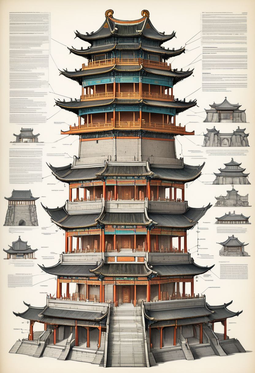 AI绘画StableDiffusion带信息样图（civitai.com站精选）-中式木塔