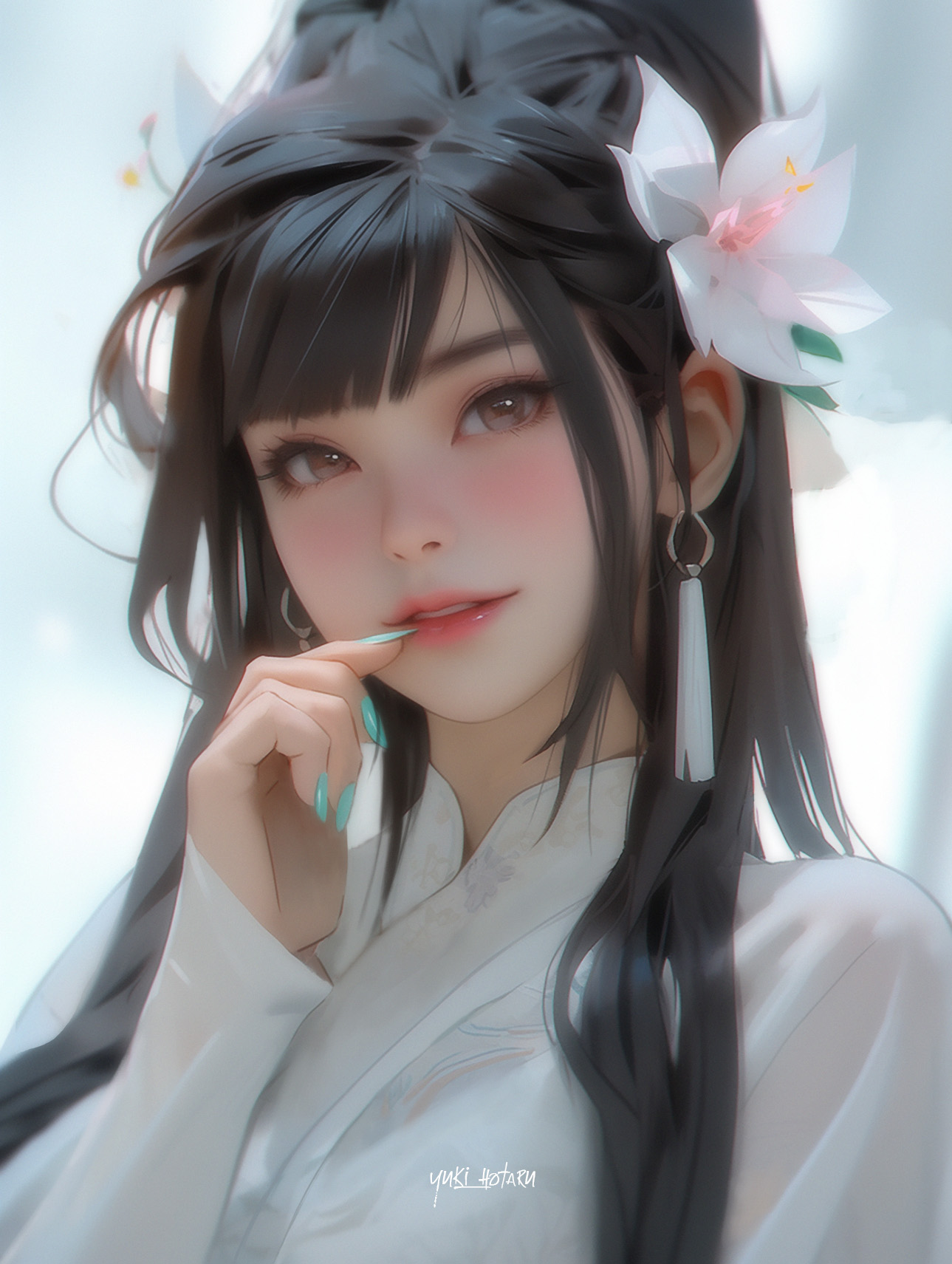 AI绘画StableDiffusion带信息样图（civitai.com站精选）-水墨少女画