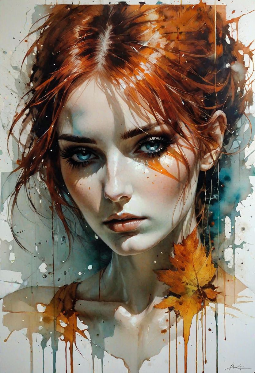 AI绘画StableDiffusion带信息样图（civitai.com站精选）-油彩美女画