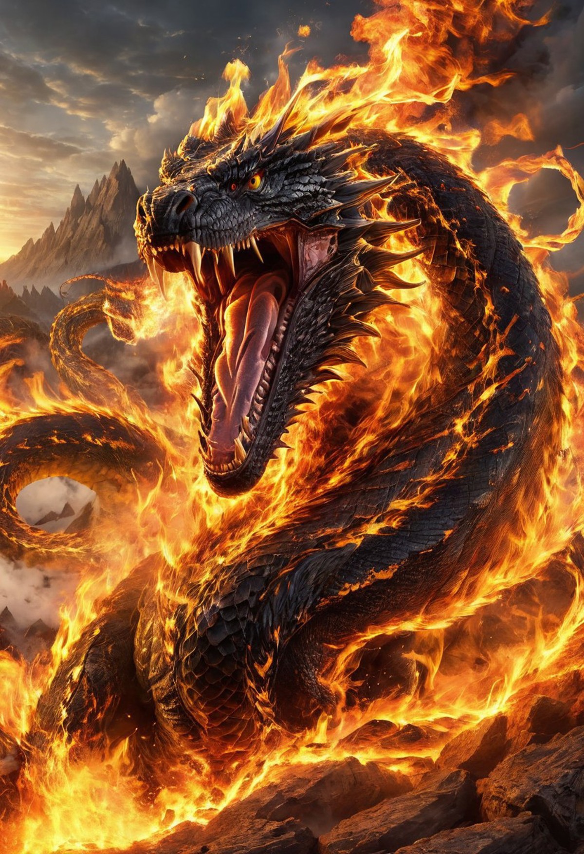 AI绘画StableDiffusion带信息样图（civitai.com站精选）-火蛇