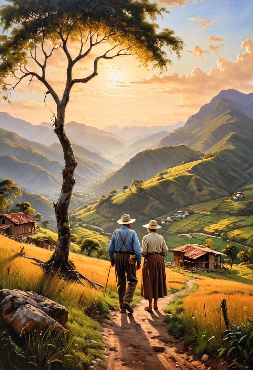 AI绘画StableDiffusion带信息样图（civitai.com站精选）-乡村小道上的一对老夫妻