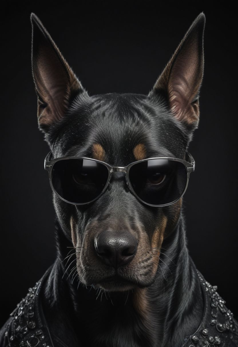 AI绘画StableDiffusion带信息样图（civitai.com站精选）-黑帮狗狗杜宾犬