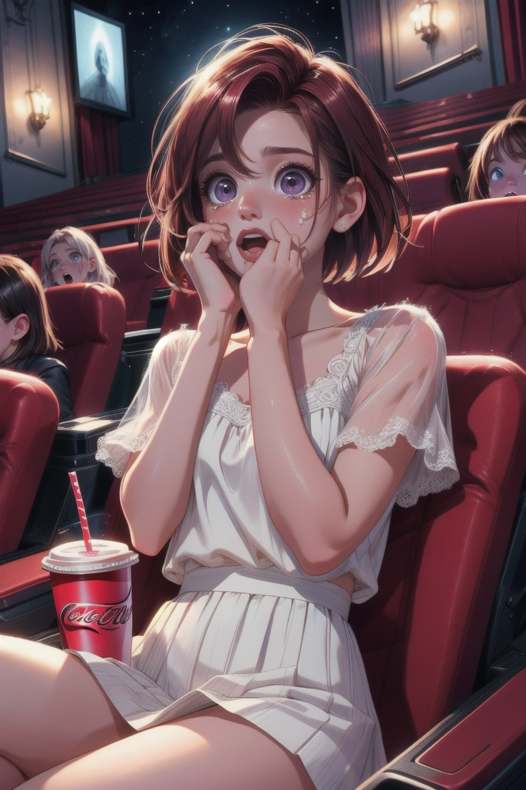 AI绘画StableDiffusion带信息样图（civitai.com站精选）-看电影的少女