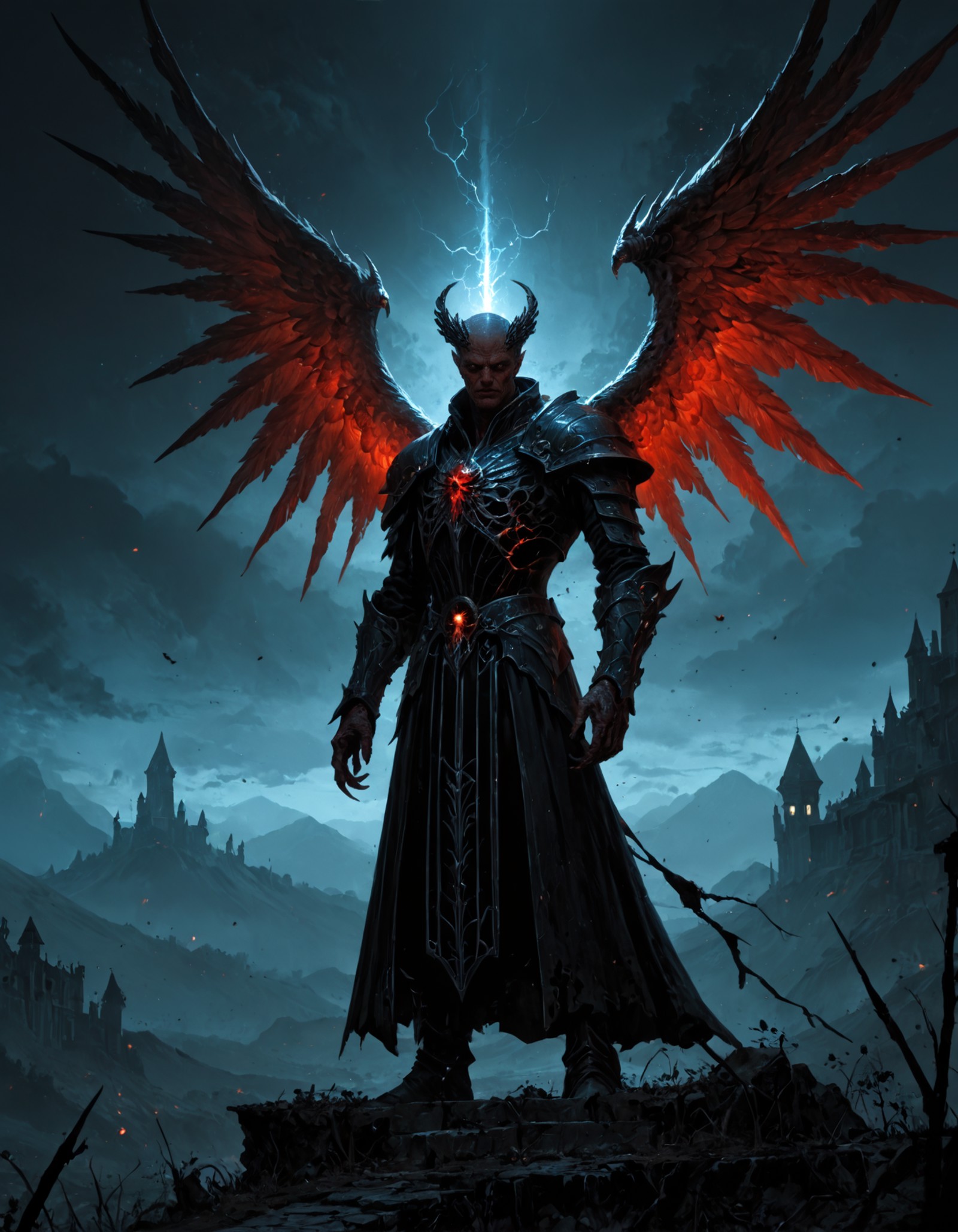AI绘画StableDiffusion带信息样图（civitai.com站精选）-恶魔天使