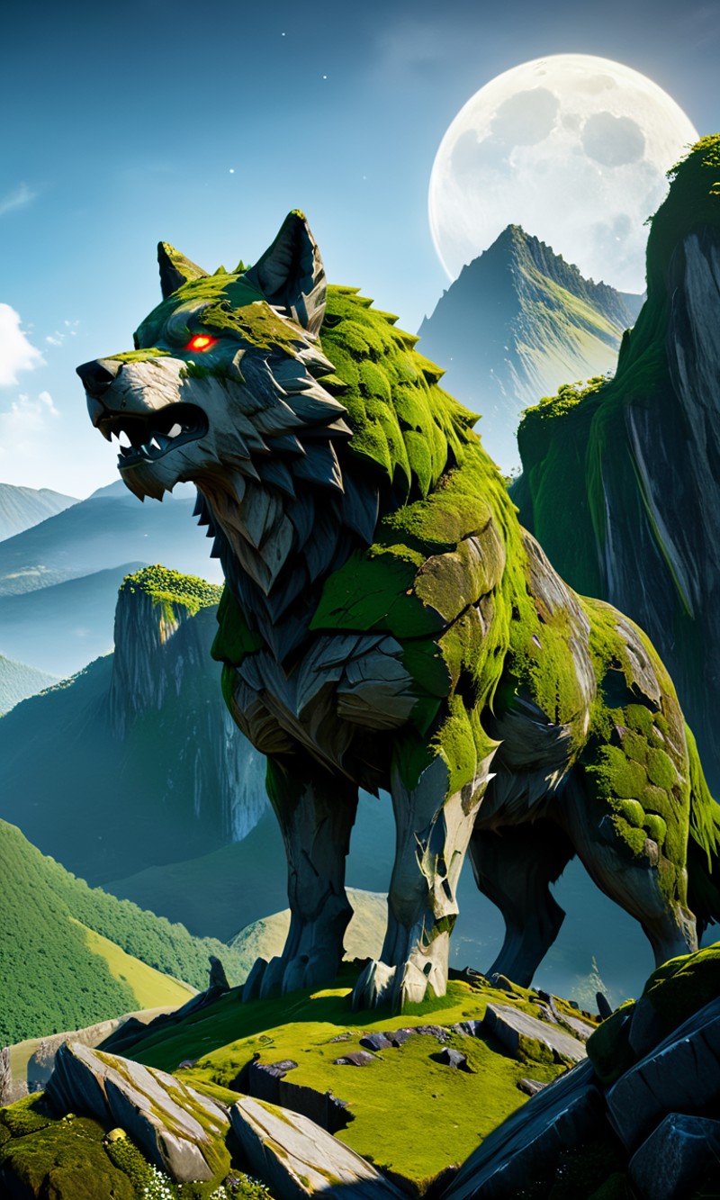 AI绘画StableDiffusion带信息样图（civitai.com站精选）-巨石狼山