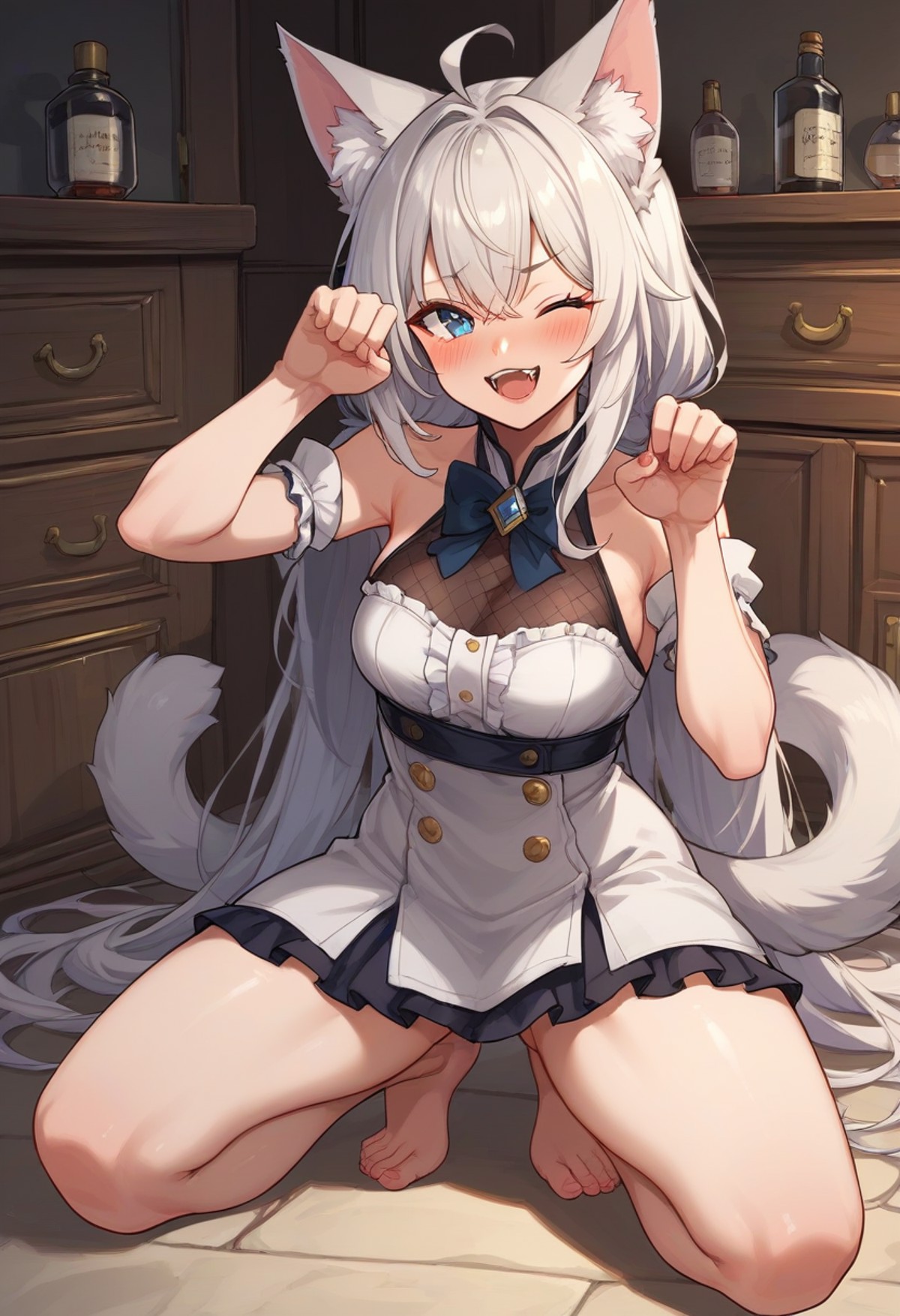 AI绘画StableDiffusion带信息样图（civitai.com网站精选）-性感小猫女