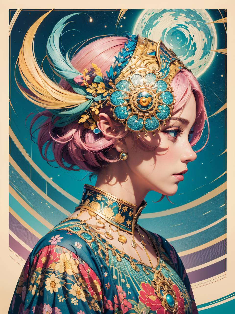 AI绘画StableDiffusion带信息样图（civitai.com网站精选）-华服少女