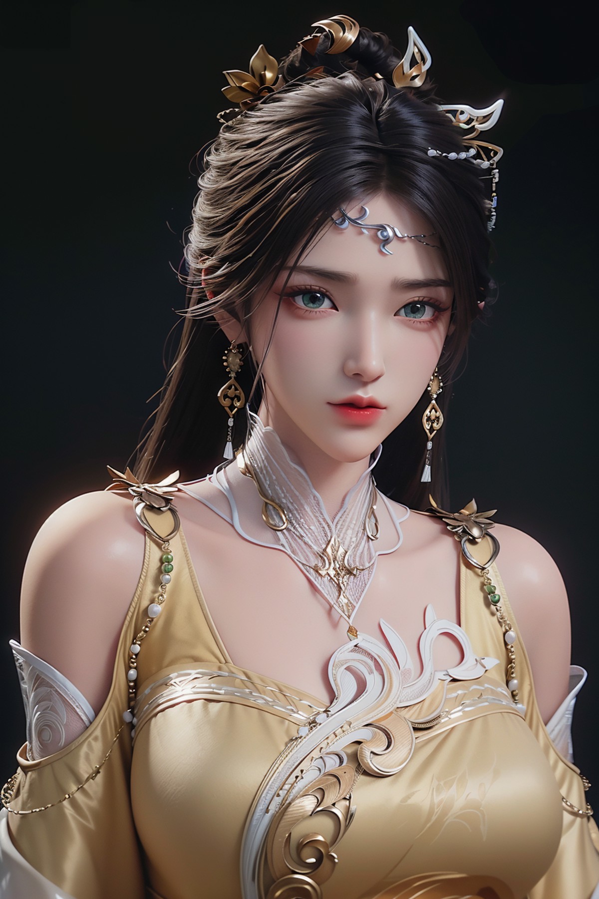 AI绘画StableDiffusion带信息样图（civitai.com网站精选）-中式古装美妇