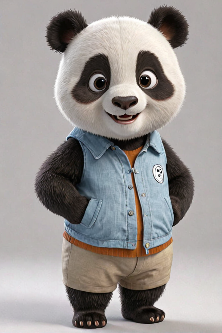 AI绘画StableDiffusion带信息样图（civitai.com网站精选）-穿衣服的小熊猫
