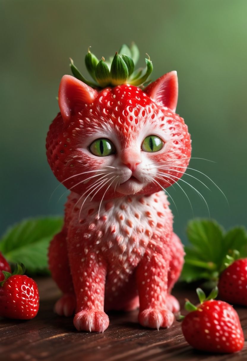 AI绘画StableDiffusion带信息样图（civitai.com网站精选）-草莓猫