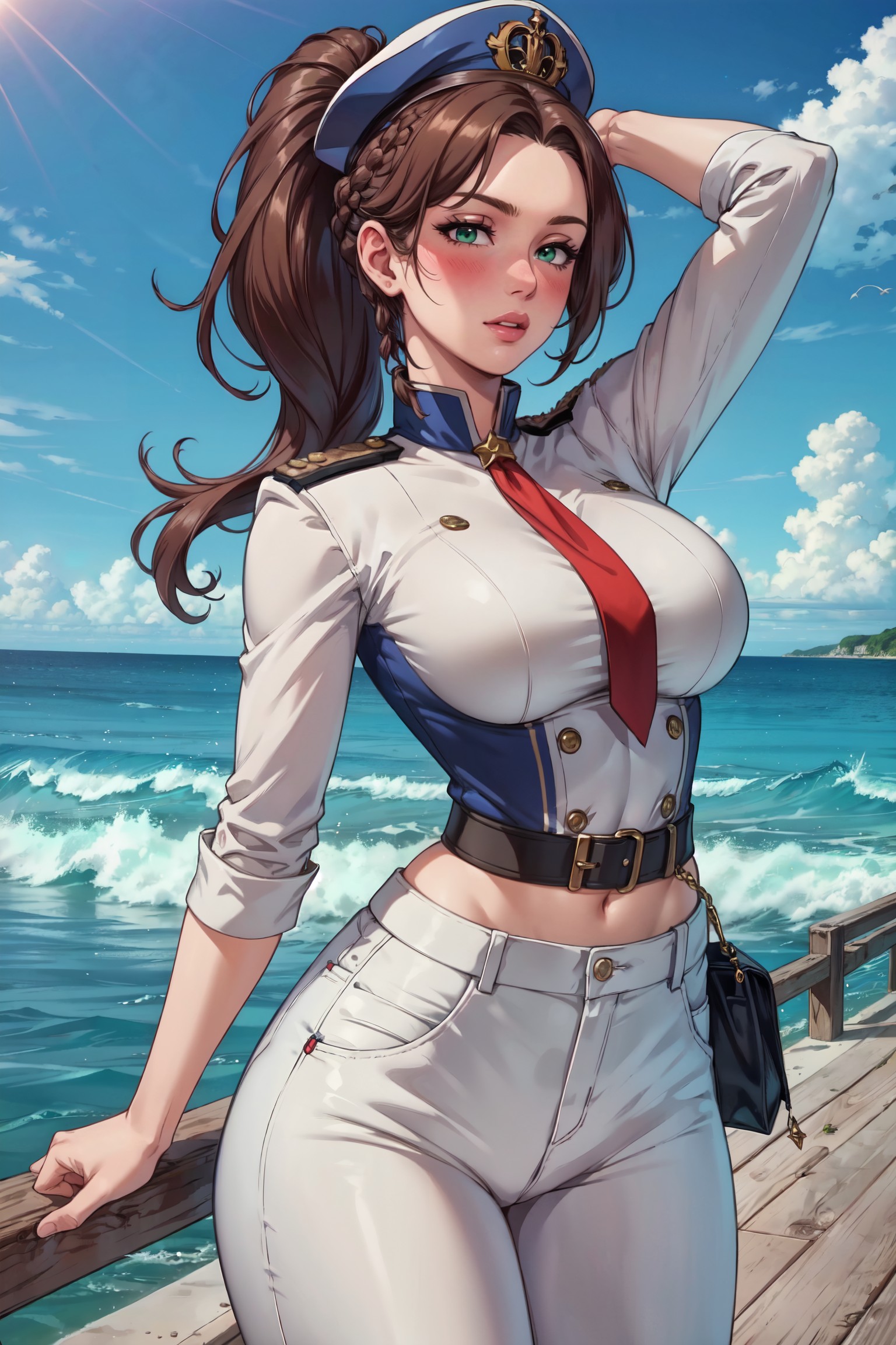AI绘画StableDiffusion带信息样图（civitai.com网站精选）-魔鬼身材的女海员