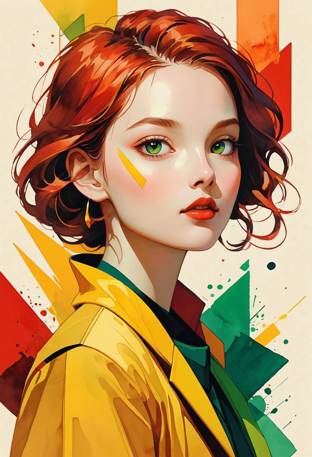 AI绘画StableDiffusion带信息样图（civitai.com网站精选）-彩绘少女