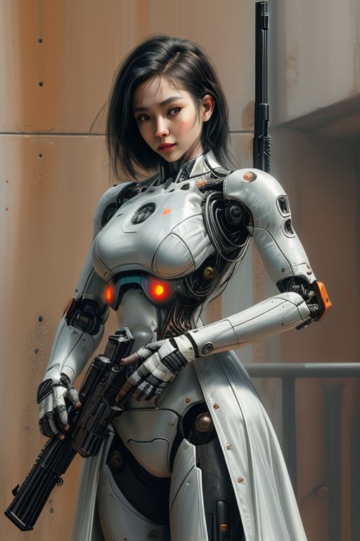 AI绘画StableDiffusion带信息样图（civitai.com网站精选）-人型机器人