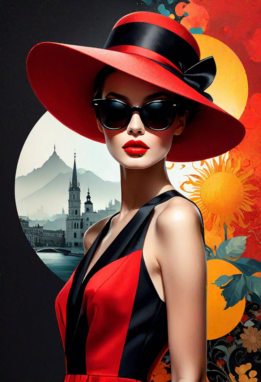 AI绘画StableDiffusion带信息样图（civitai.com网站精选）-墨镜贵妇