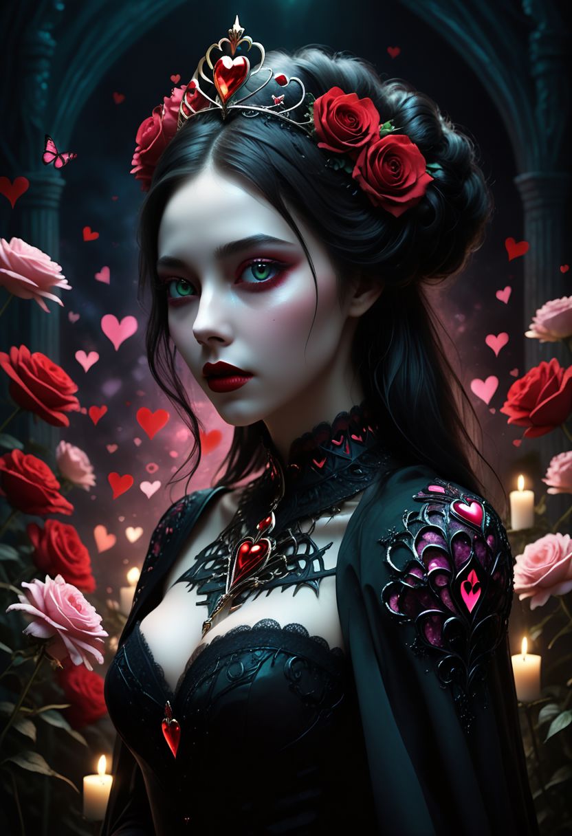 AI绘画StableDiffusion带信息样图（civitai.com网站精选）-暗黑美少女
