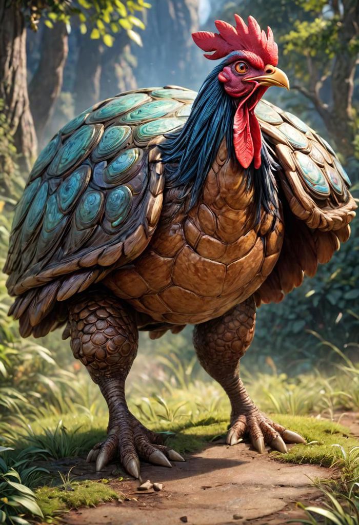 AI绘画StableDiffusion带信息样图（civitai.com网站精选）-恐龙公鸡