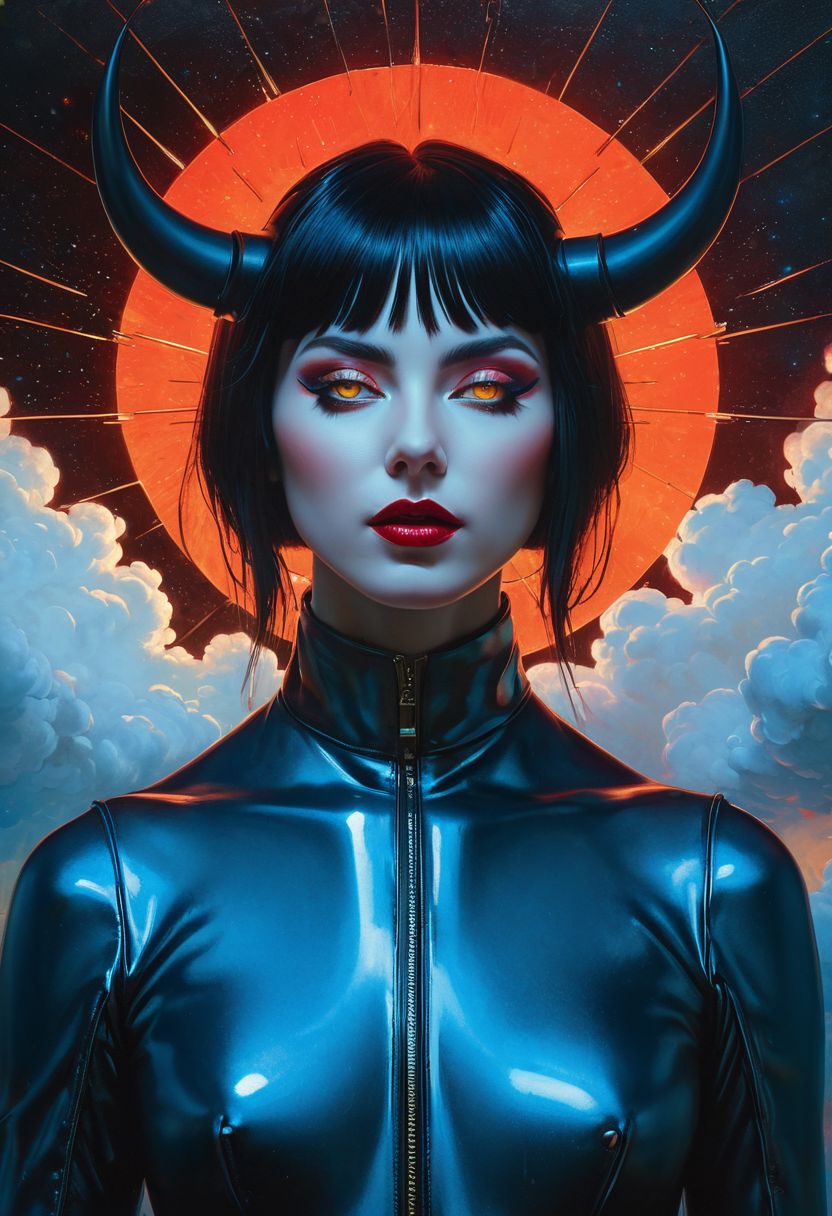 AI绘画StableDiffusion带信息样图（civitai.com网站精选）-恶魔美妇